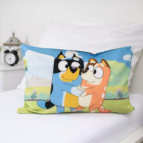 Lenjerie de pat din bumbac 100x135 Bluey 061 albastru 40x60 Jerry Fabrics