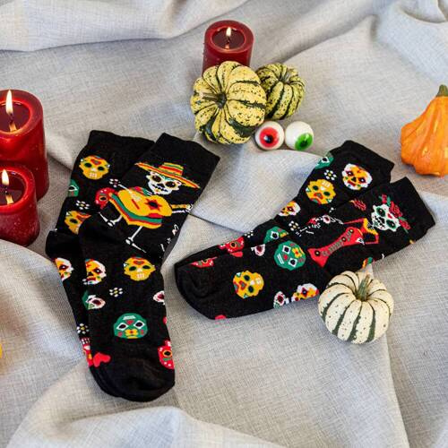 S134D Muerto Șosete lungi Italian Fashion - negru