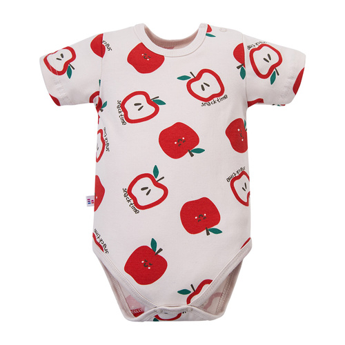 Body bebeluși Eevi Snack Time mânecă scurtă bumbac elastic comod