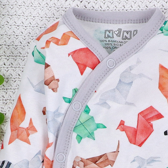 ABN-5381 Fun Origami Corp plic din bumbac organic imprimeu Nini