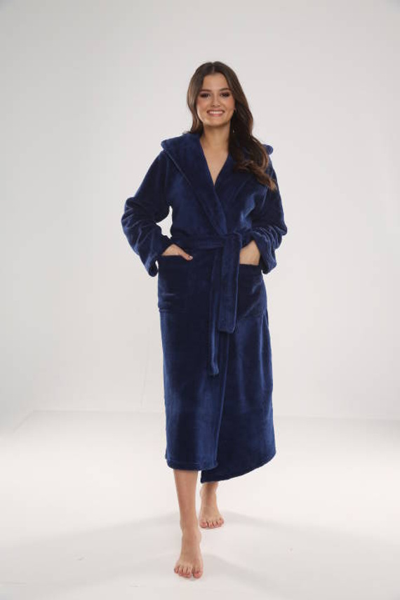 807 Luna II halat lung pentru femei Forex - albastru marin