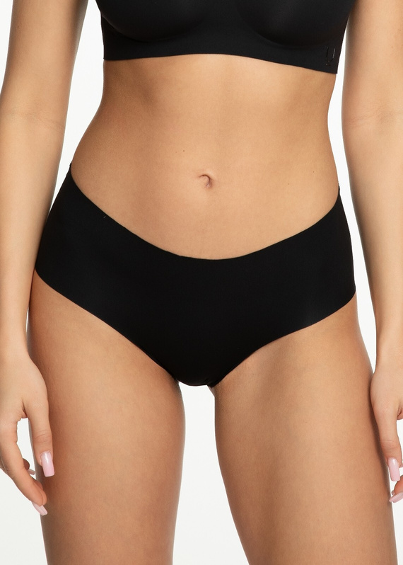 Julimex Infinity Classic Black Briefs – Chiloți de damă din microfibră fără cusături