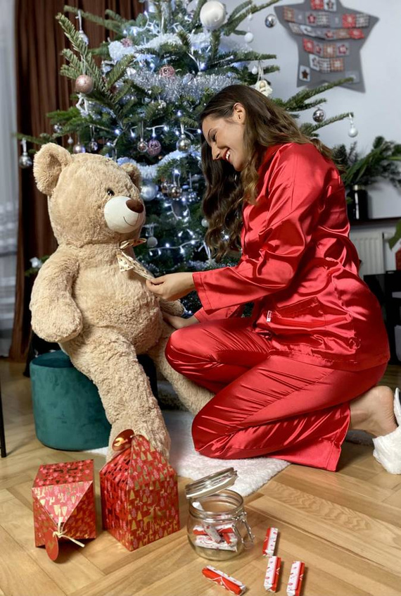 934 Classic Forex pijama pentru femei - roșu