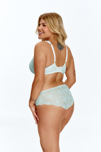 Sutien soft Lupoline 2675 verde mentă din dantelă cu armătură soft