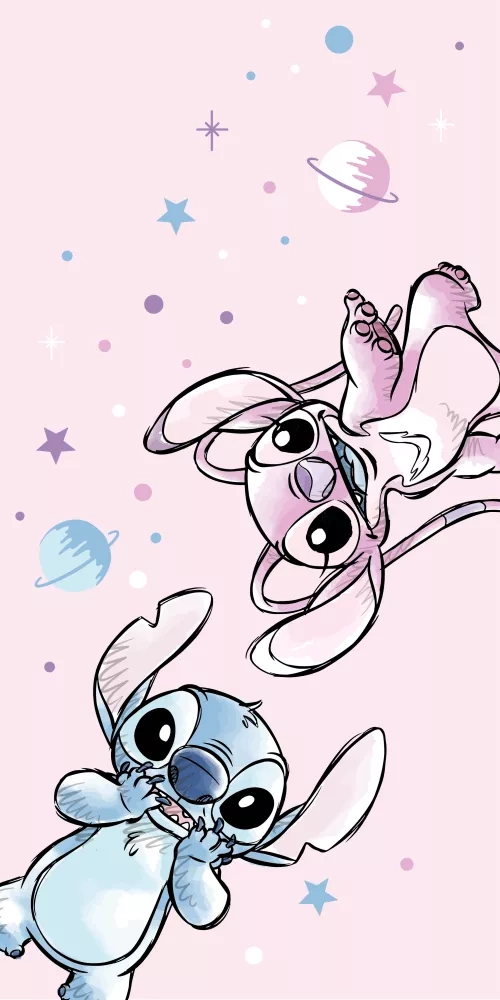 Prosop de plajă din bumbac pentru copii Lilo and Stitch Kids25 | Disney | Pentru plajă și piscină Jerry Fabrics