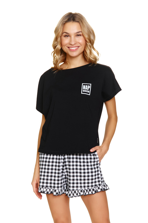 7213 Pijamale de damă Doctor Nap - negru