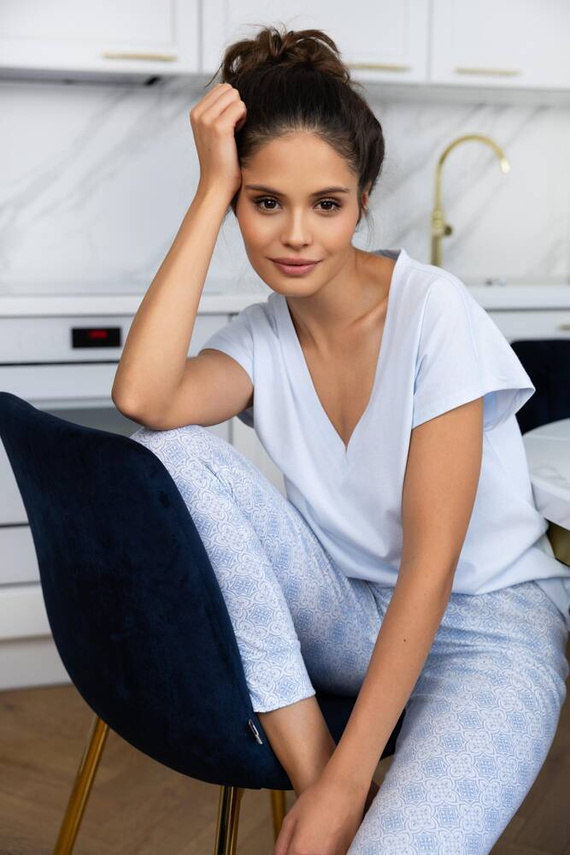 Pijamale Evelina Sensis pentru femei - Albastru