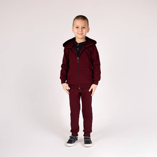 169540 Hanorac Nicol cu ​​gluga - visiniu