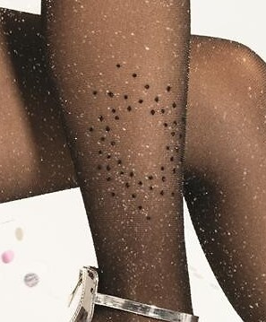 Colanți Silver Party wz.17 Lurex 20 den – colanți eleganți cu strălucire și model