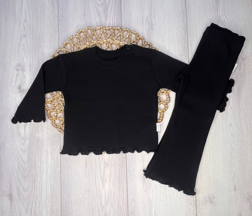 BI006 Bluza fetita cu maneca lunga Mamatti - neagra