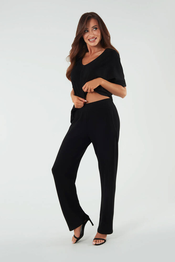 Soler Bluză cu mânecă scurtă Italian Fashion - negru 