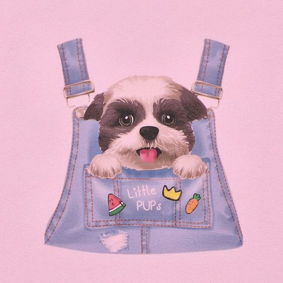 KAR-4004/ROZ Tricou fetita cu maneca scurta Lagarto Verde roz