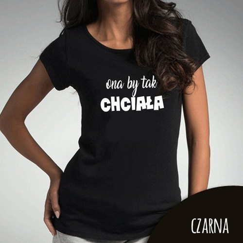 Bluzka dla mamy "ONA BY TAK CHCIAŁA" Moocha czarny