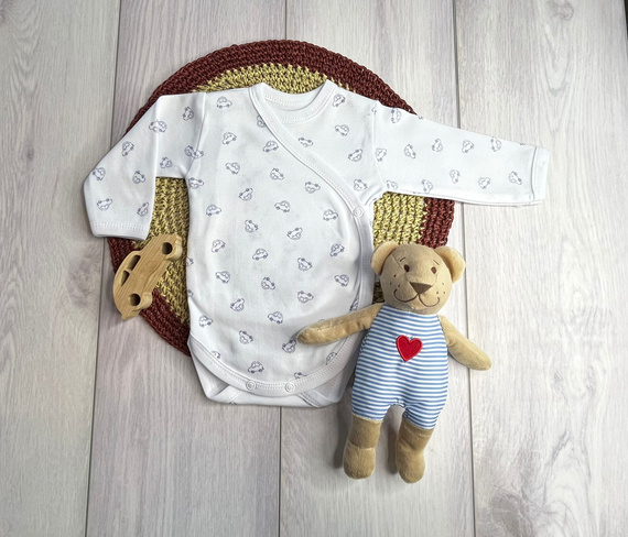 Body pentru bebeluși Mamatti BD15626 cocoșat – bumbac, confortabil