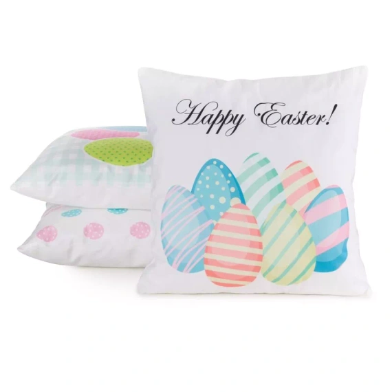 Eurofirany Wiosna 3– față de pernă decorativă pascală stilată