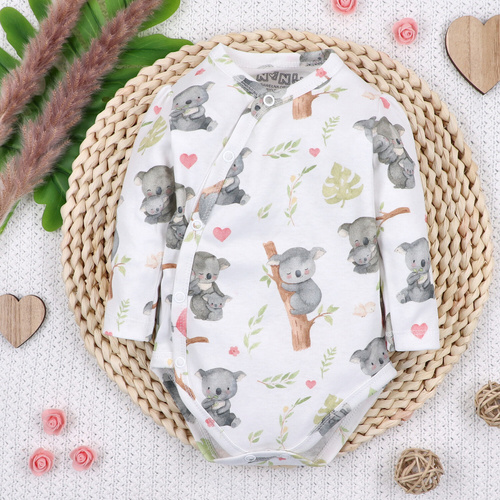 Body Nini Koala 100% cotone biologico, prodotto in Polonia