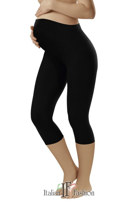 LEGGINS 3/4 PREGĂTIRE NEGRU Modă italiană