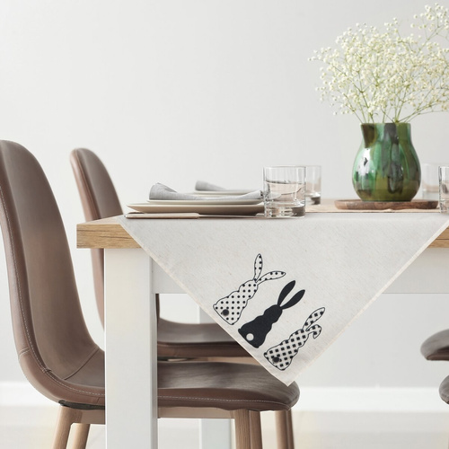 Fata de masa de primavara Paste Eurocortains alba