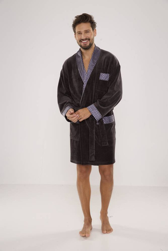 772 Bonjour halat de baie forex pentru bărbați - grafit