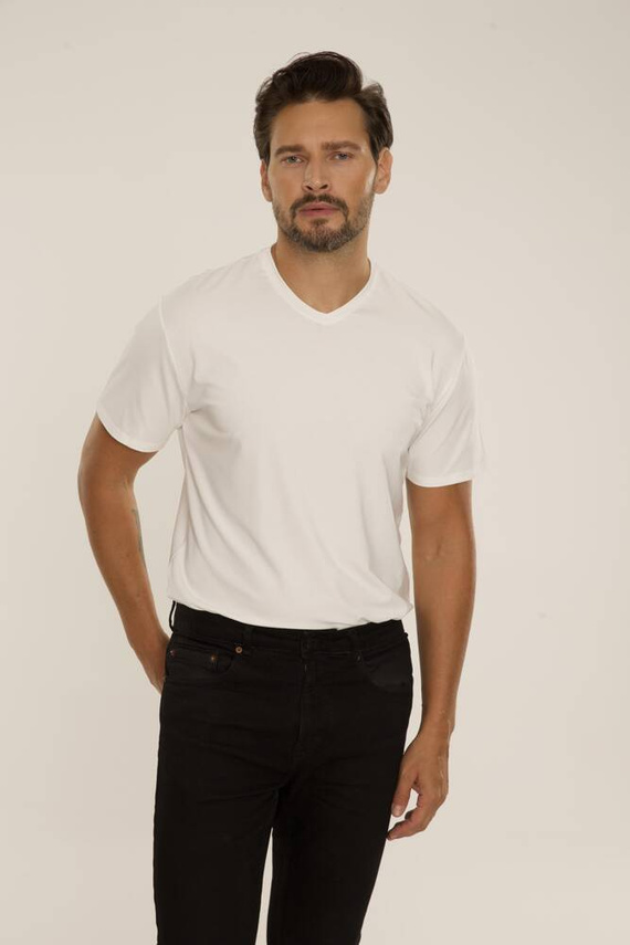 828 Chandler t-shirt De Lafense - ecru