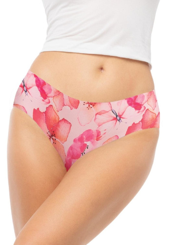 Chiloți Julimex Simple Classic florali fără cusături INVISIBLE LINE