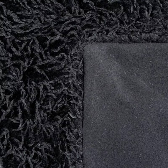 Pătură Adore, shaggy, blană, eurodrape, neagră