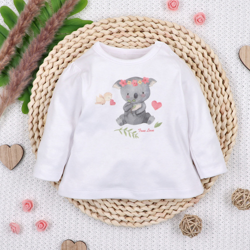 Nini Bluziță Nou-născut Sweet Koala 100% Bumbac Organic – Fabricat în Polonia