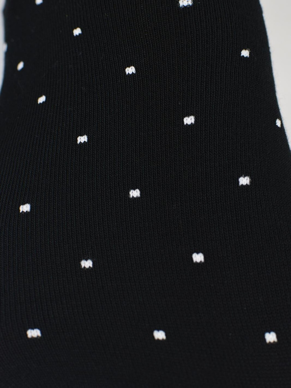 Șosete invizibile damă Noviti ST077 – modal, buline, cusături plate black