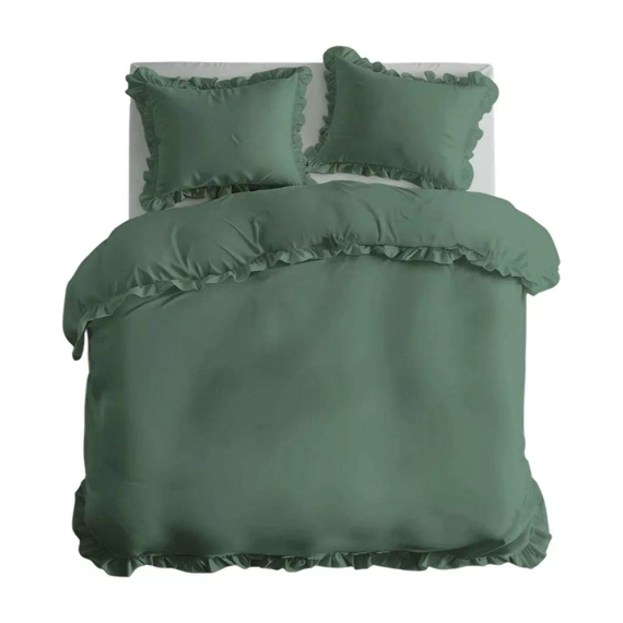 Pure 23 Lenjerie de pat din bumbac monocolor Detexpol mint