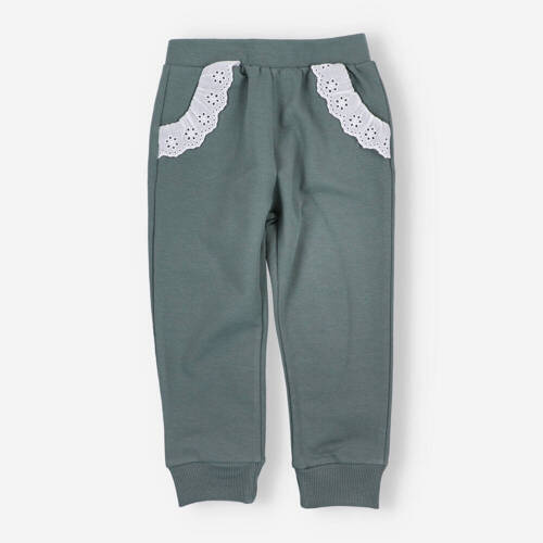 BOB-0012 Pantaloni de trening pentru fete By o Baby green