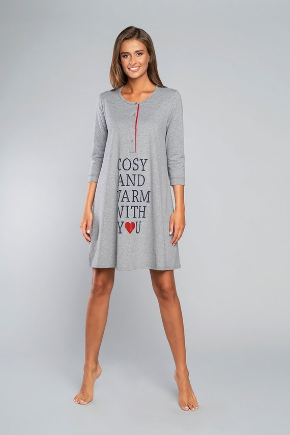 Cămașă Balm pentru sarcină și alăptare. mâneci 3/4 Italia Fashion - melange