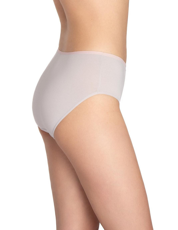 L-122BI-62 Chiloți de damă Lama, set 3 buc., bumbac, croială clasică, gri ecru bordo