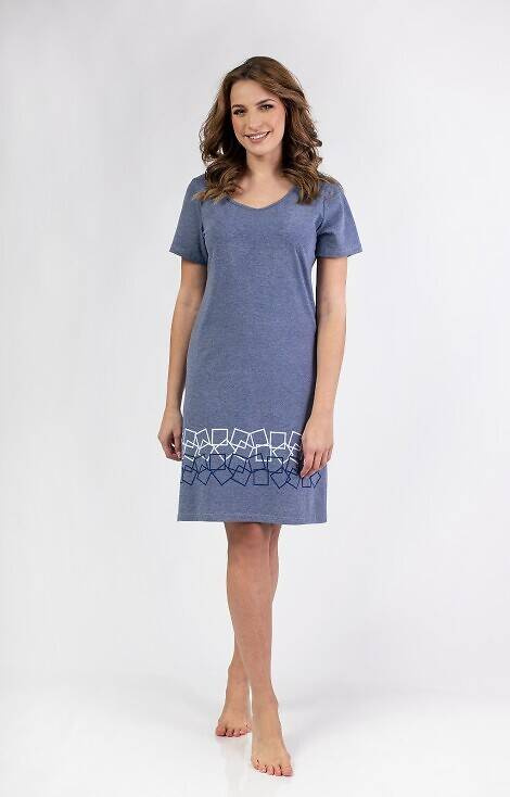 156 Cămașă de noapte Regina - bleumarin