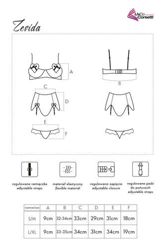 Zevida LC 90110 Komplet damski LivCo Corsetti Fashion