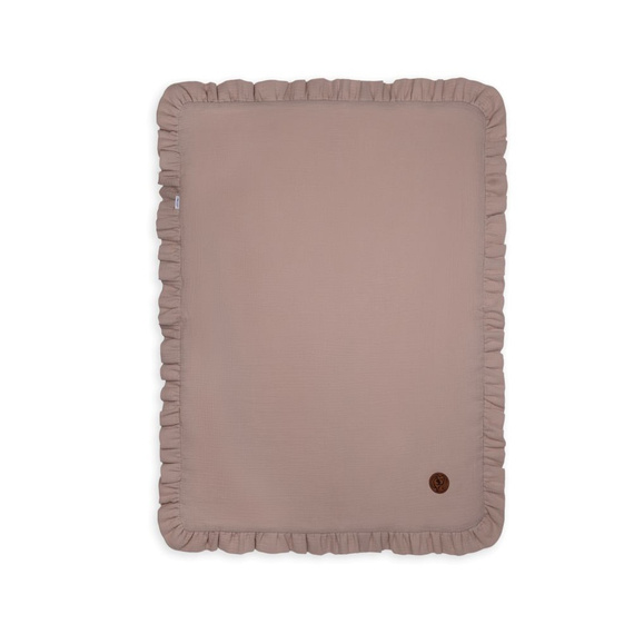 Pătură de muselină bej pentru un bebeluș Makaszka