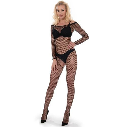 BDS006 Bodystocking negru Sesto Senso