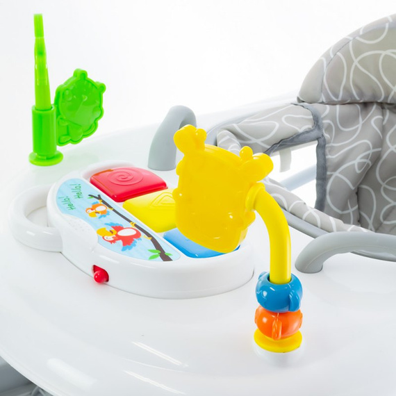 W2208UR2 Trombător pentru copii cu panou interactiv Eurobaby gri