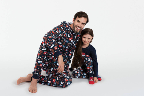 Rojas Italian Fashion salopetă pentru bărbați - imprimeu