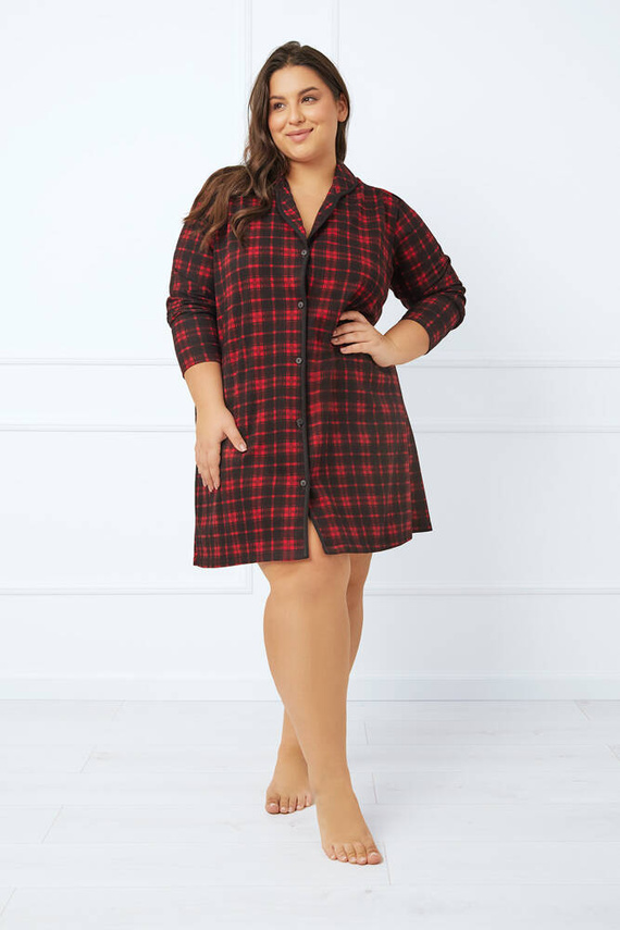 Nicola cămașă de noapte descheiată Modă italiană - print 