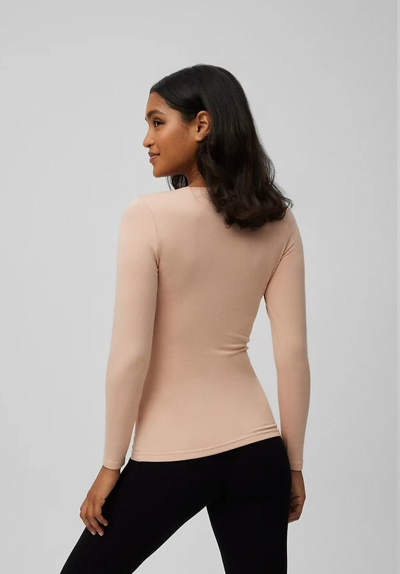 Tricou termic Ysabel Mora 70017 nude pentru femei - moale, respirabil, hipoalergenic, cu mâneci lungi