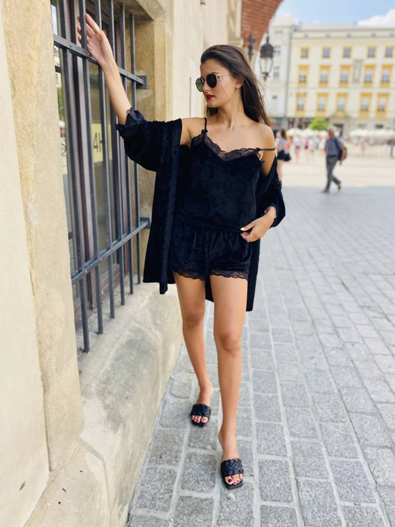 613 Milagros Pijama de damă Forex - negru