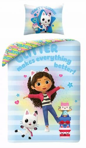 Casă pisici Gabi 0808BL Lenjerie de pat din bumbac Halantex, albastru