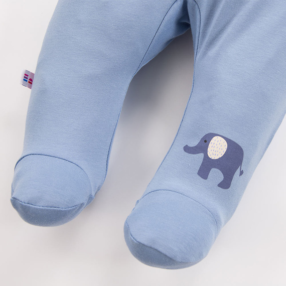 Costume de dormit din bumbac Elephant Eevi - albastru