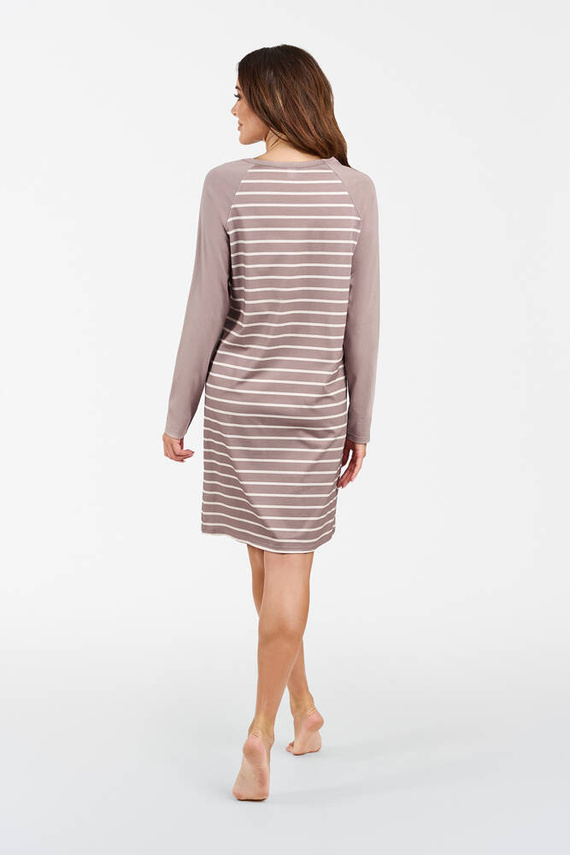 Oda cămașă de noapte Italian Fashion - cappuccino print