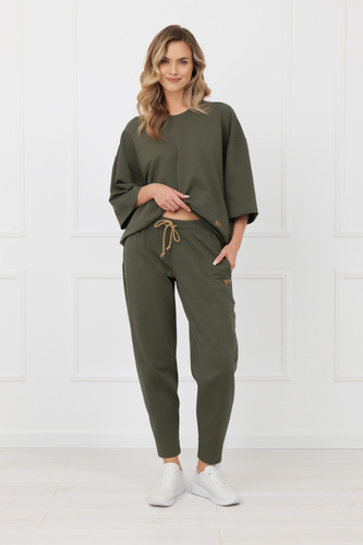 Pantaloni Kaori Italian Fashion 220 g/m² bumbac elastan