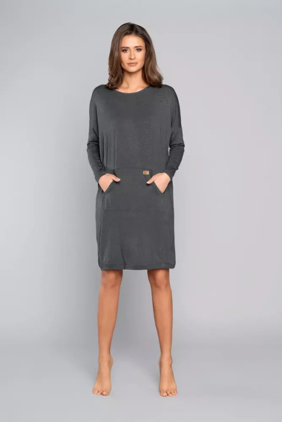 Tirana Tunică pentru femei și gravide Italian Fashion - albastru marin 