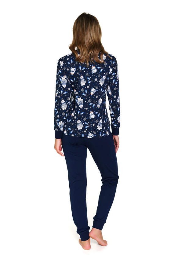 Set pijamale pentru femei 5272 Doctor Nap - Ursuleț confortabil, bumbac, mâneci lungi și pantaloni