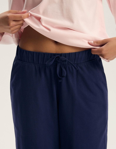 Henderson 46114 Gianna Pijamale damă roz, mânecă lungă, 100% bumbac