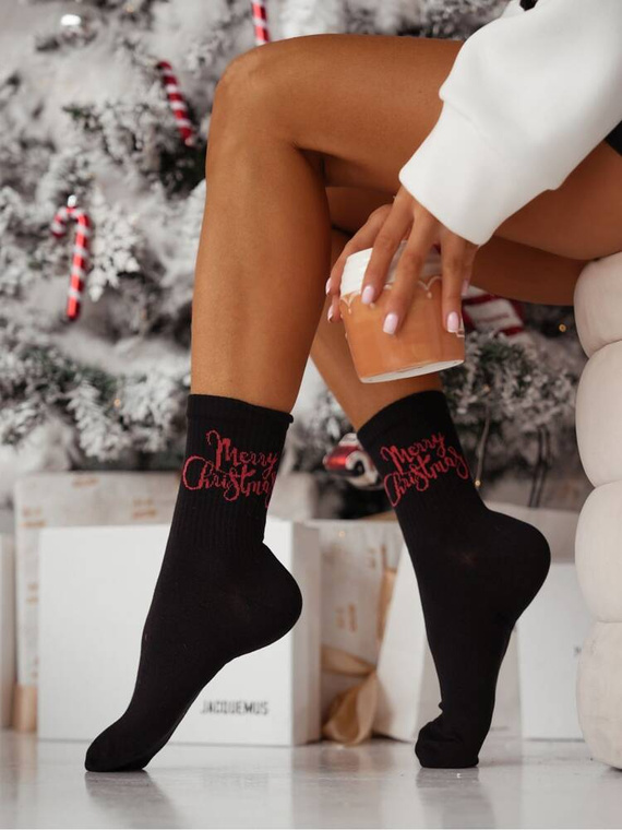 1283-027 Ciorapi dama Merry Craciun Milena - negri