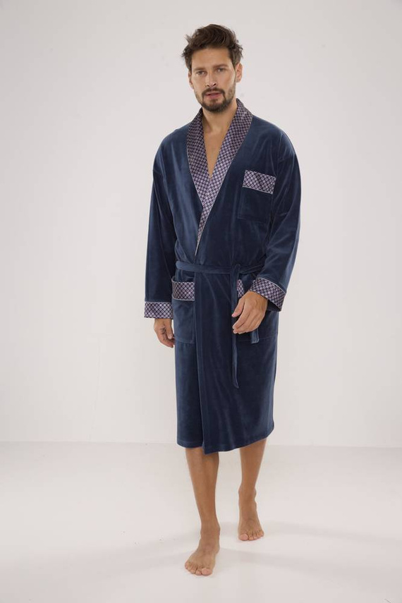 773 Bonjour halat de baie forex pentru bărbați - denim